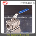 Hebei Full port three piece Socked welded ball valves